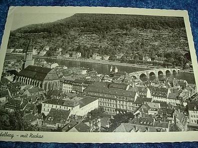 2070/ Ansichtskarte-Heidelberg mit Neckar