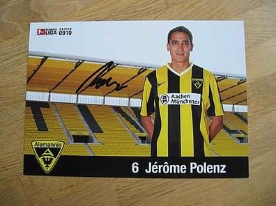 Alemannia Aachen Saison 09/10 Jerome Polenz Autogramm!