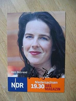 NDR Fernsehmoderatorin Ines Behrend - Autogramm!