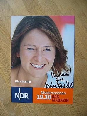 NDR Fernsehmoderatorin Nina Mahler - Autogramm!