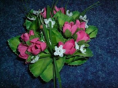 Blumenkranz für Kerzenhalter-pink/ weiß