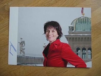 Bundesrätin Doris Leuthard - handsigniertes Autogramm!