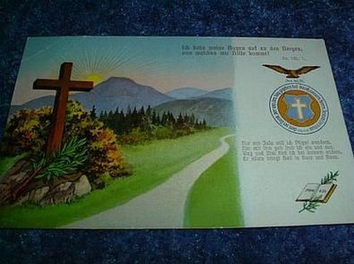 2124/ Postkarte mit kirchlichen Spruch