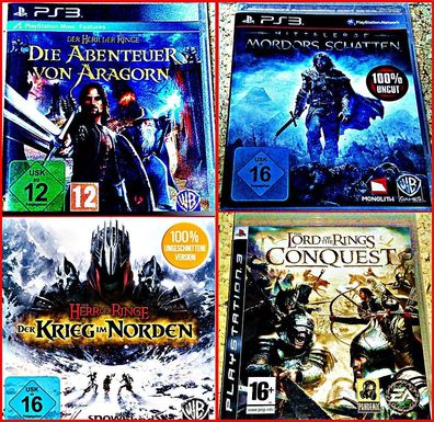 PS3 Auswahl: Der Herr Der Ringe Die Eroberung, Mordor, Aragon, Lösungsbuch