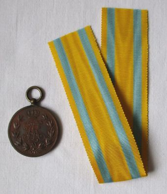 Sachsen Friedrich August Medaille in Bronze mit Band (106108)