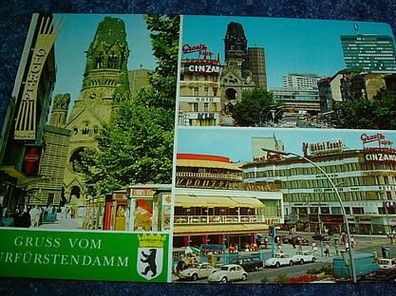2146-Ansichtskarte-Berlin-Gruss vom Kurfürstendamm