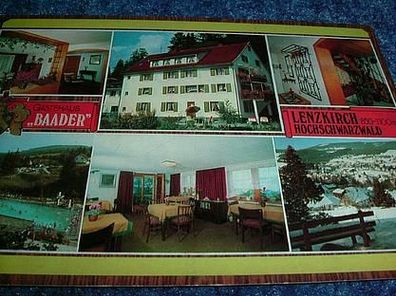 2176/ Ansichtskarte-Lenzkirch-Gästehaus Baader