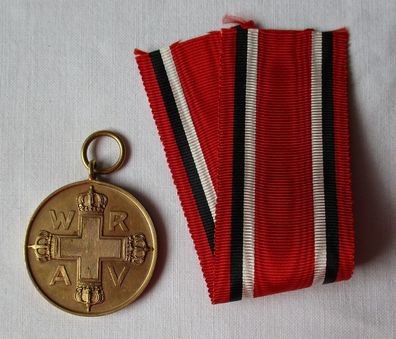 Preussen Medaille rotes Kreuz 3. Klasse Bronze am Band (117890)