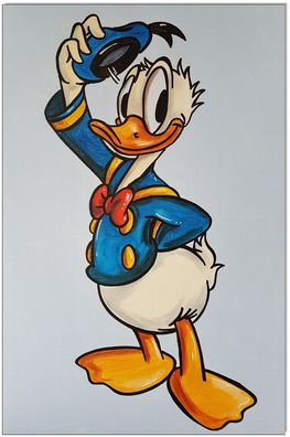 Klausewitz: Original Acryl auf Leinwand: Donald Duck / 40x60 cm