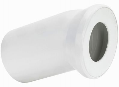 Sanit WC Anschlussbogen weiss 22,5° 110 mm x 105 mm Anschlussstutzen Abflußbogen