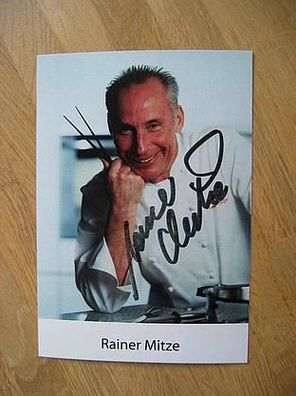 Starkoch Rainer Mitze - handsigniertes Autogramm!