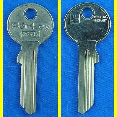 Schlüsselrohling Börkey 204 1/2 für Ikon, Profile N2, N22, N24, TK5, TK6, Sobinco