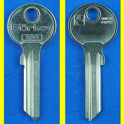 Schlüsselrohling Börkey 202 (neu) für verschiedene Befa, Biffar, Geba, Jore, Versco +