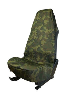 Werkstattschoner Schutzbezug Sitzschoner Sitzbezug Military Camouflage Airbag