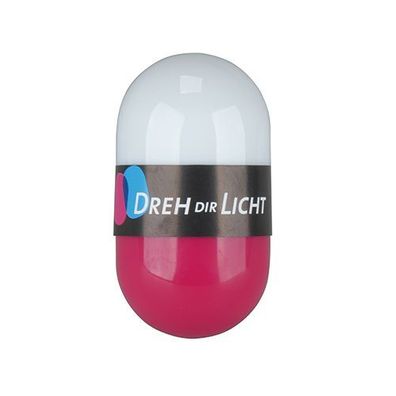 LED DREH DIR LICHT PINK Drehlicht DEKO Leuchte Taschen LAMPE LICHT LAMPE