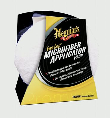 Meguiars Even Coat Microfiber Applicator 2er pack Mirkofaser Auftragsschwamm