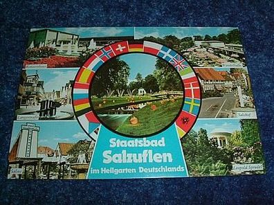 2497/ Ansichtskarte-Staatsbad Salzuflen im Heilgarten