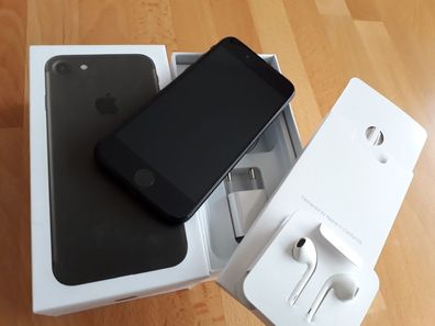 Apple iPhone 7 32GB in matt-schwarz simlockfrei & iCloudfrei & neuwertig & foliert !