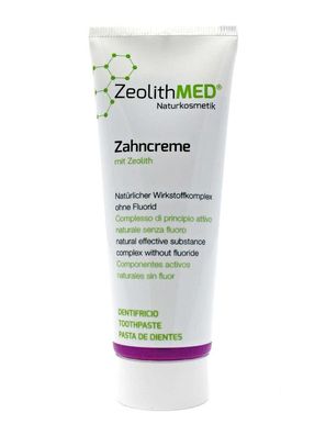 Zeolith MED® Zahncreme 75ml, Zahnpasta ohne Fluorid natürl. Mundpfege Naturkosmetik