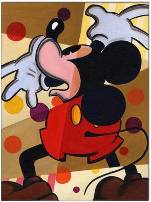 Klausewitz: Original Acryl auf Leinwand: Cubistic Mickey Mouse II / 30x40 cm