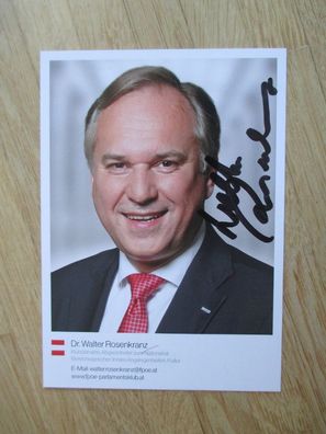 Österreich FPÖ Politiker Dr. Walter Rosenkranz - handsigniertes Autogramm!!!