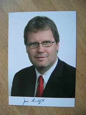 Sachsen Anhalt Minister SPD Jens Bullerjahn - handsigniertes Autogramm!!!