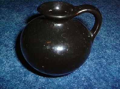 kleine Vase mit Henkel-schwarz