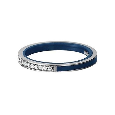 Esprit Damen Ring Silber Zirkonia blau ESRG91939D1