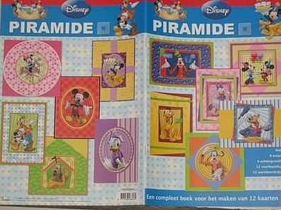 3 D Bogen Disney Pyramiden - BUCH / Heft Nr 1 für 12 Karten Studio Light