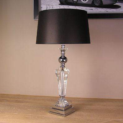 Tischleuchte Tischlampe deko Home Interiors Tischleuchte Acryl Glas Chrom H61cm