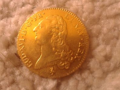 2 Louis d´or Doppel Louis d´or Ludwig XVI. 1786 A ca. 15,2g Gold RAR