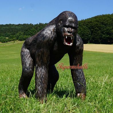 Gorilla AFFE Gartenfigur Dekoration STATUE Skulptur Aufstellfigur 130cm