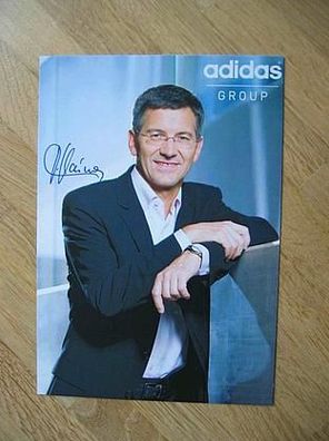 Adidas Chef FC Bayern München Herbert Hainer - handsigniertes Autogramm!!!