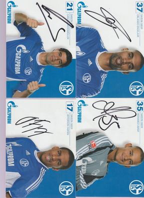 8x FC Schalke 04 Autogramme Konvolut