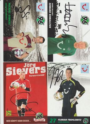 10x Hannover 96 Konvolut Autogramme