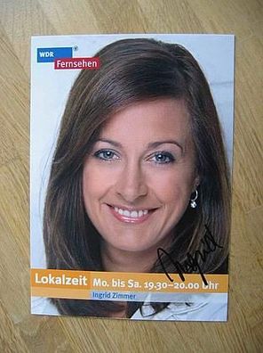 WDR Fernsehmoderatorin Ingrid Zimmer - handsigniertes Autogramm!!!