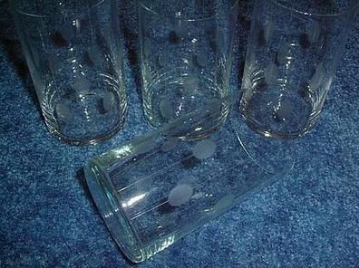 4 alte Gläser aus Haushaltsauflösung