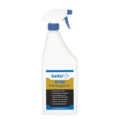 Beko TecLine Holzgleit Harzneutralisator Spezialgleitmittel Sprühflasche 1 Liter