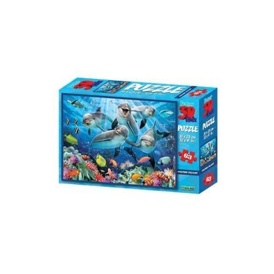 3D Puzzle Kids - 63 Teile - Dolphin Delight