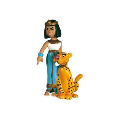 Asterix - Figur Kleopatra mit Leopard