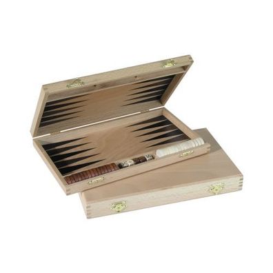 Backgammon - Buche - bedruckt - 28x17 cm