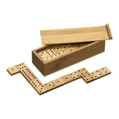 Domino - Doppel 6 - Bambus - 28 Spielsteine