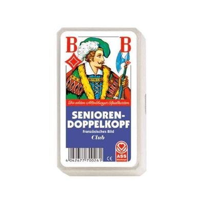 Doppelkopf Senioren - Kunststoffetui - extra große Karten