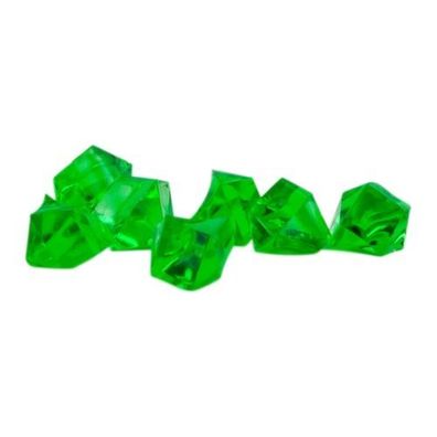 Edelstein - Spielstein - Smaragd - Kunststoff - grün - ca. 13 mm