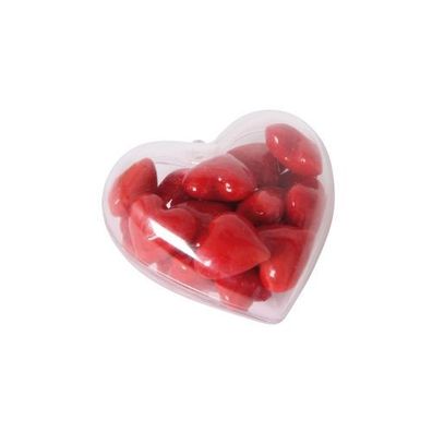 Glas-Herzen klein rot - 24-tlg. in Herzbox
