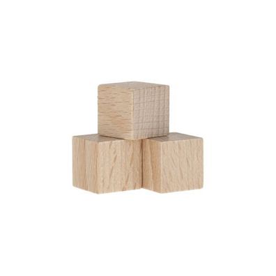 Holzwürfel - Spielsteine - kantig - natur - Holz - 16 mm