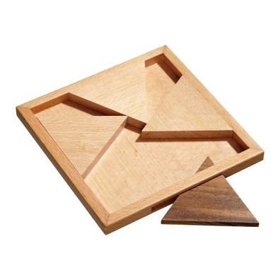 Jam Puzzle Triangular - 4 Puzzleteile - Denkspiel - Knobelspiel - Geduldspiel