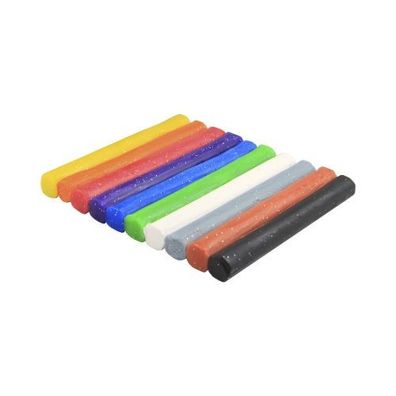 Knete - Glitzer - 10 Rollen farbig sortiert