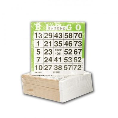 Lottotickets 1-75 - 500 Stück