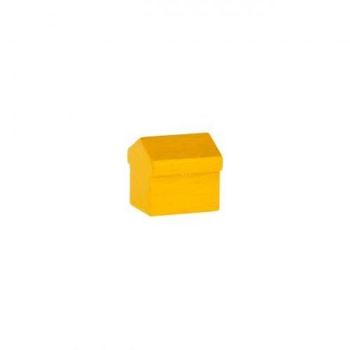 Monopoly Haus - 12x13x12mm - gelb